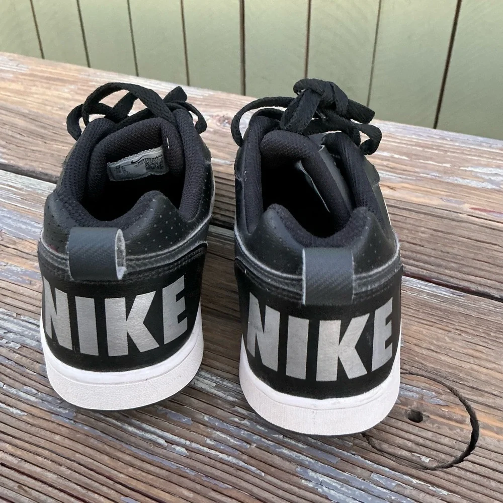 Nike Big Kids Court Borough Low EP Casual Sneakers Shoes Black Size 7Y